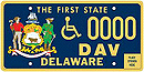 Disabled American Veterans with Special Parking tag